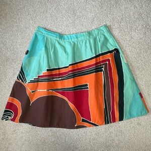 Anthropologie Marimekko Abstract Cotton Skirt, Size 6